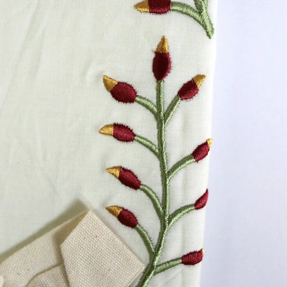 Pier 1 Imports One Floral Embroidered Euro Sham